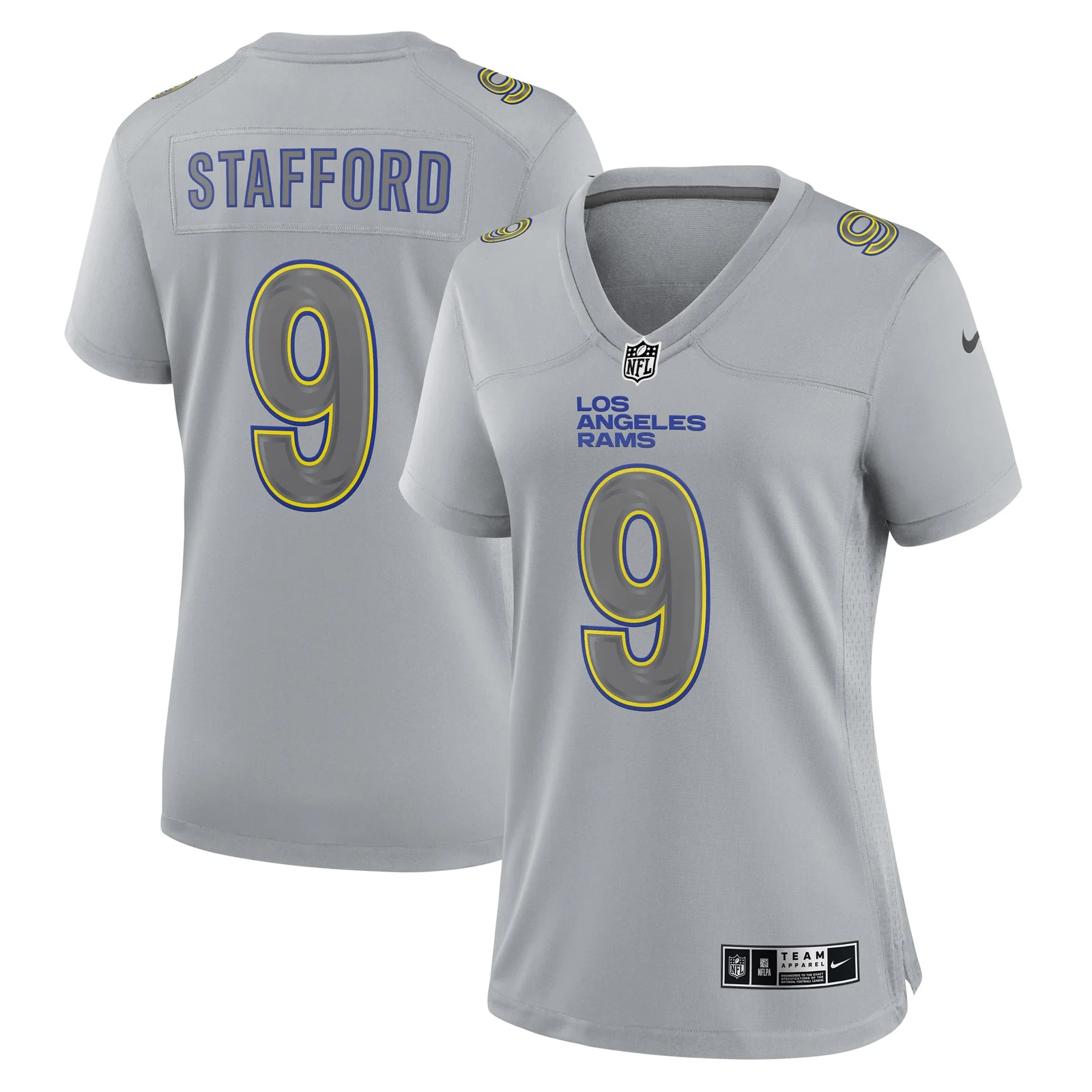 Matthew Stafford Los Angeles Rams Woman's Atmosphere Fashion Game Jersey - Gray -