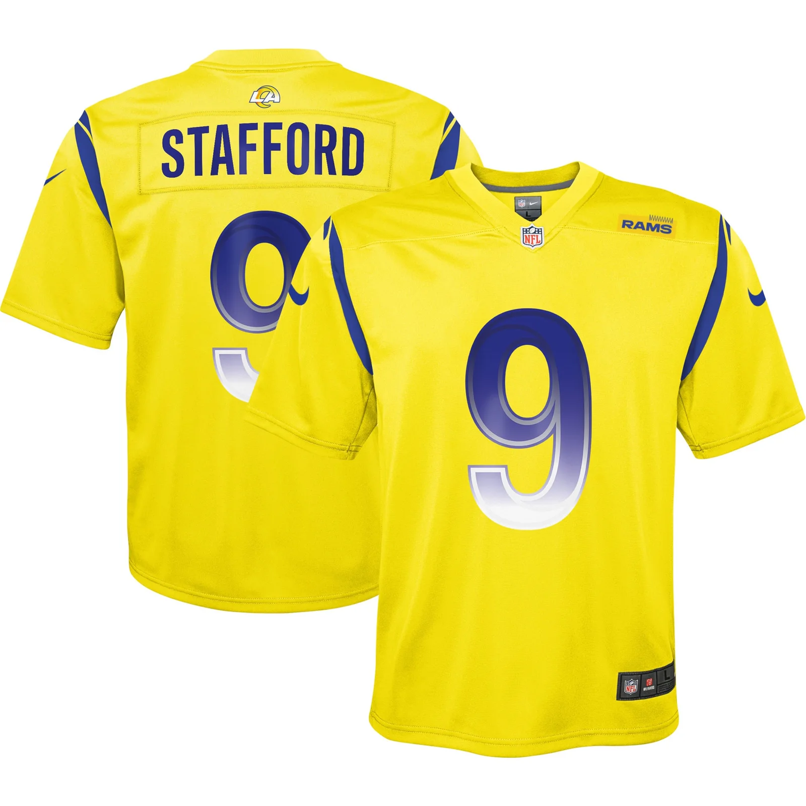 Matthew Stafford Los Angeles Rams Youth Inverted Game Jersey - Gold -