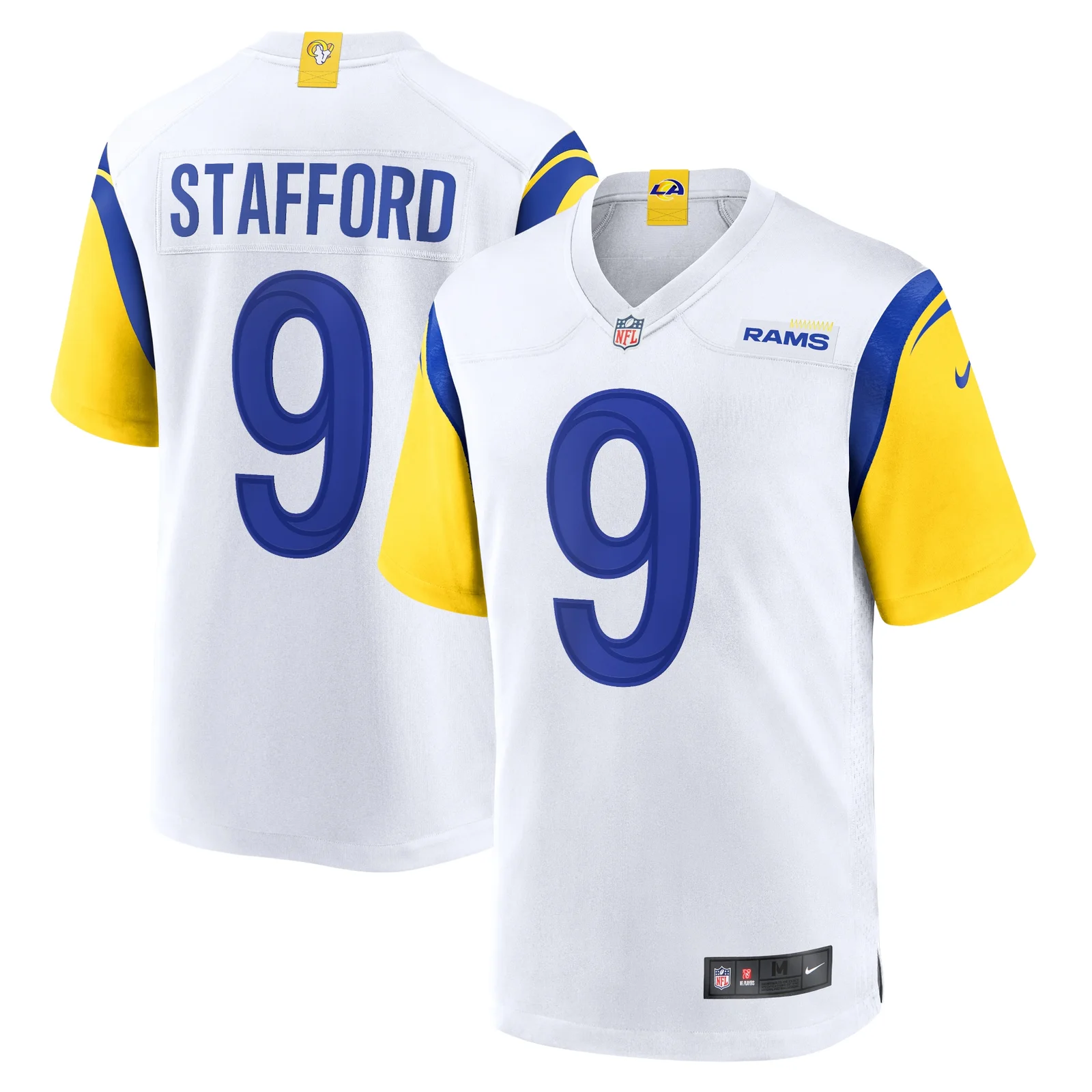 Men's Matthew Stafford Los Angeles Rams Alternate Player Game Jersey - White -