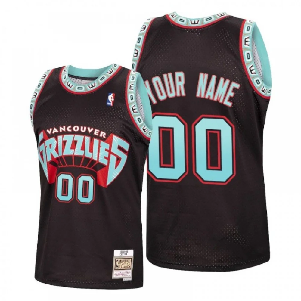 Men's CUSTOM MEMPHIS GRIZZLIES 2020 RELOAD CLASSIC BLACK JERSEY -