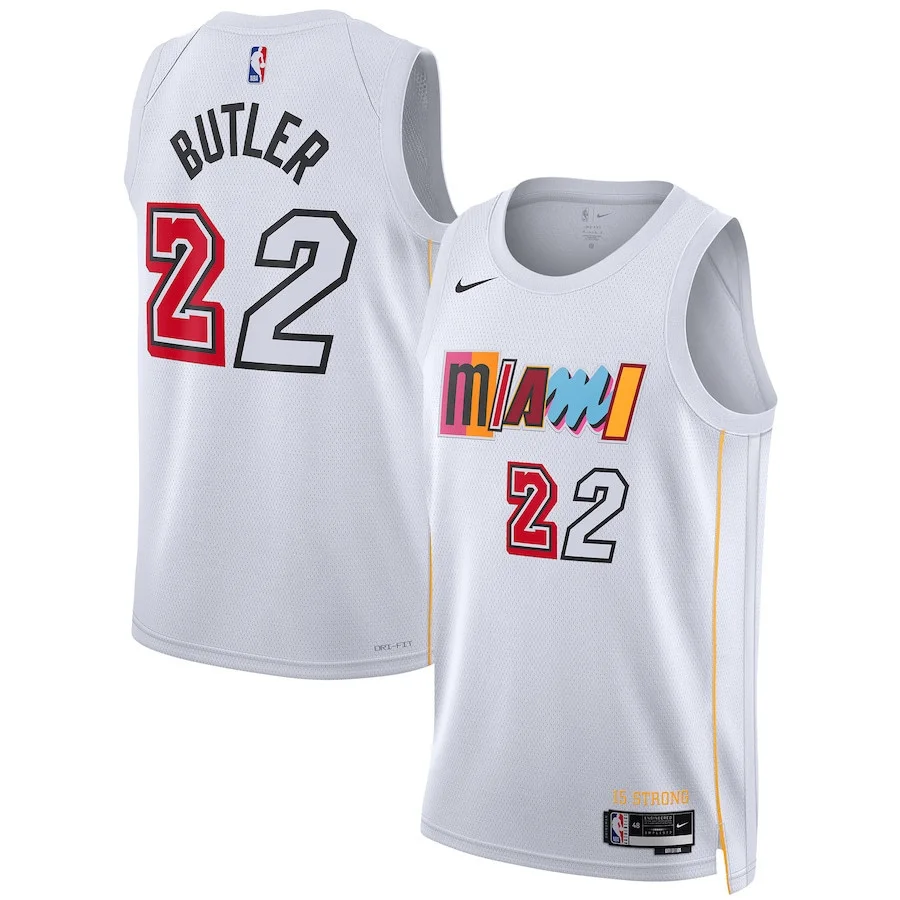 Woman's Jimmy Butler Miami Heat 2022/23 Swingman Jersey - City Edition - White -