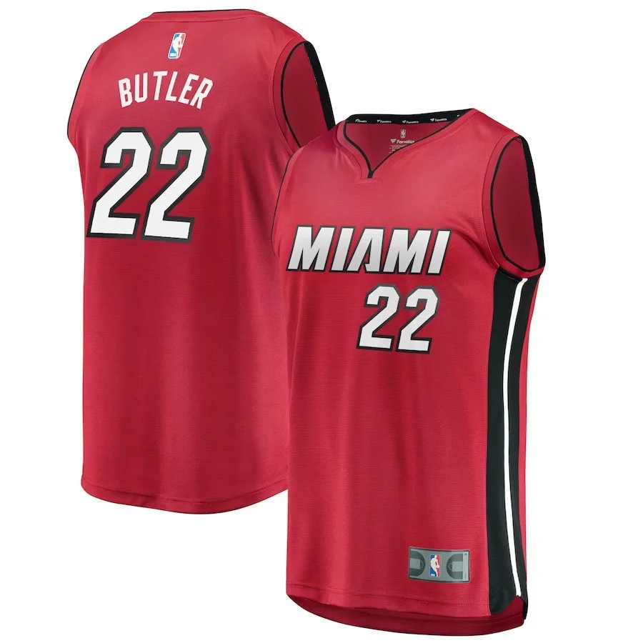 Youth's Jimmy Butler Miami Heat Fast Break  Jersey Red - Statet Edition