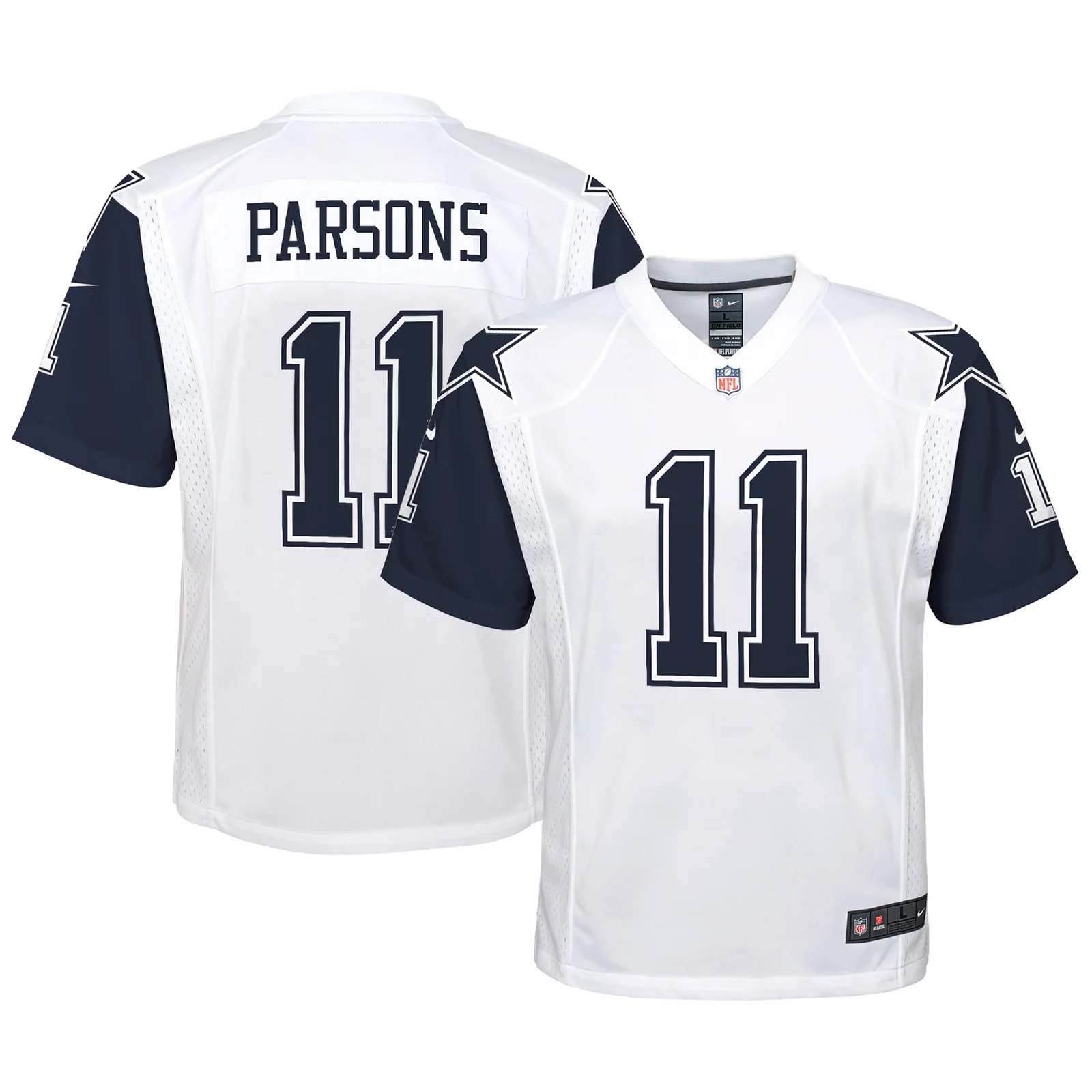 Micah Parsons Dallas Cowboys Youth Alternate Game Jersey - White -