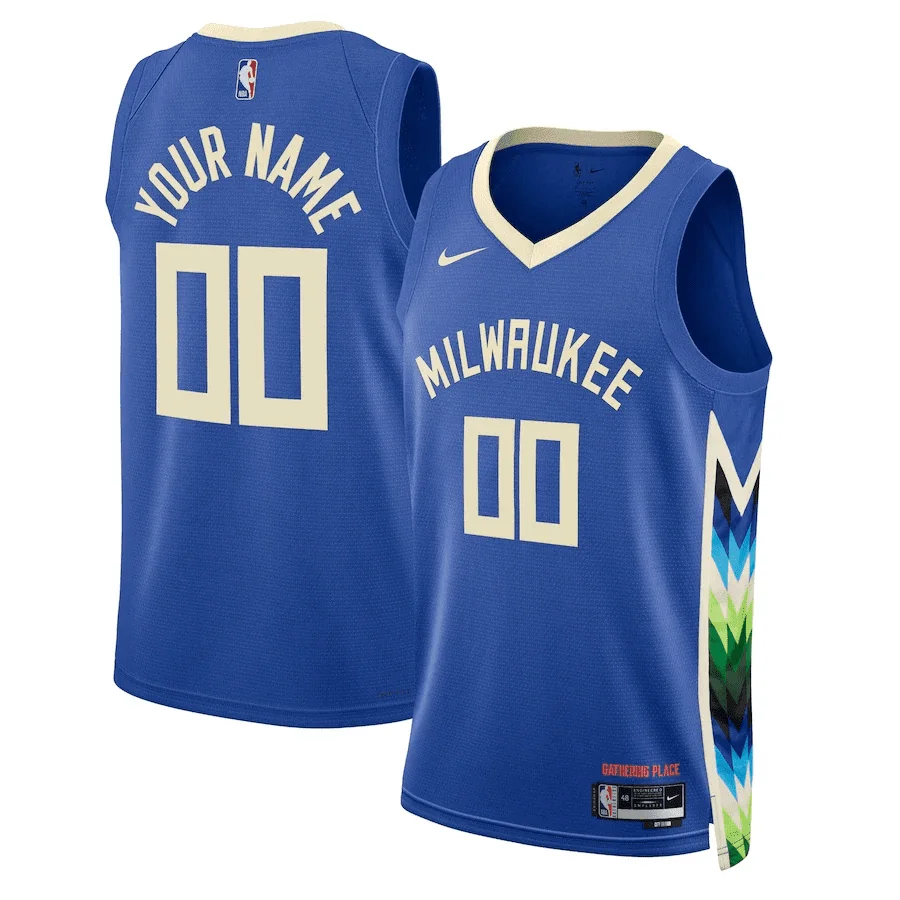 Woman's Milwaukee Bucks Custom #00 City Edition Swingman Jersey 2022-23 -