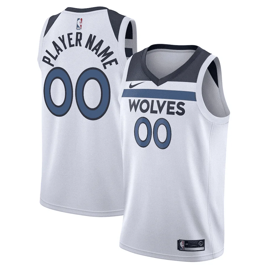 Youth's Custom Minnesota Timberwolves 2020/2021 Association Edition Swingman Jersey