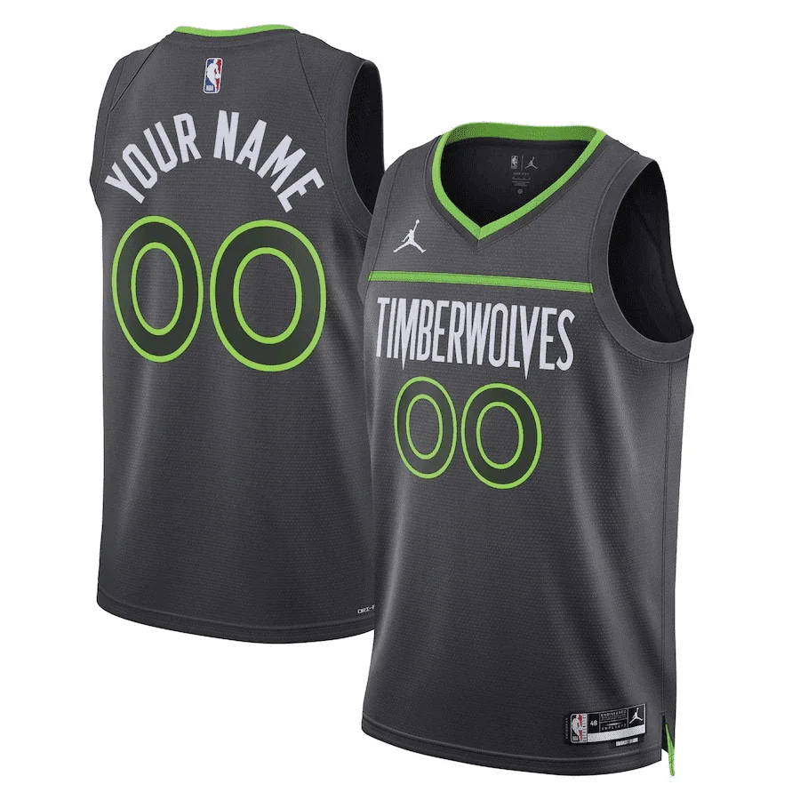 Youth's Custom Minnesota Timberwolves Statet Swingman Jersey 2022-23 -