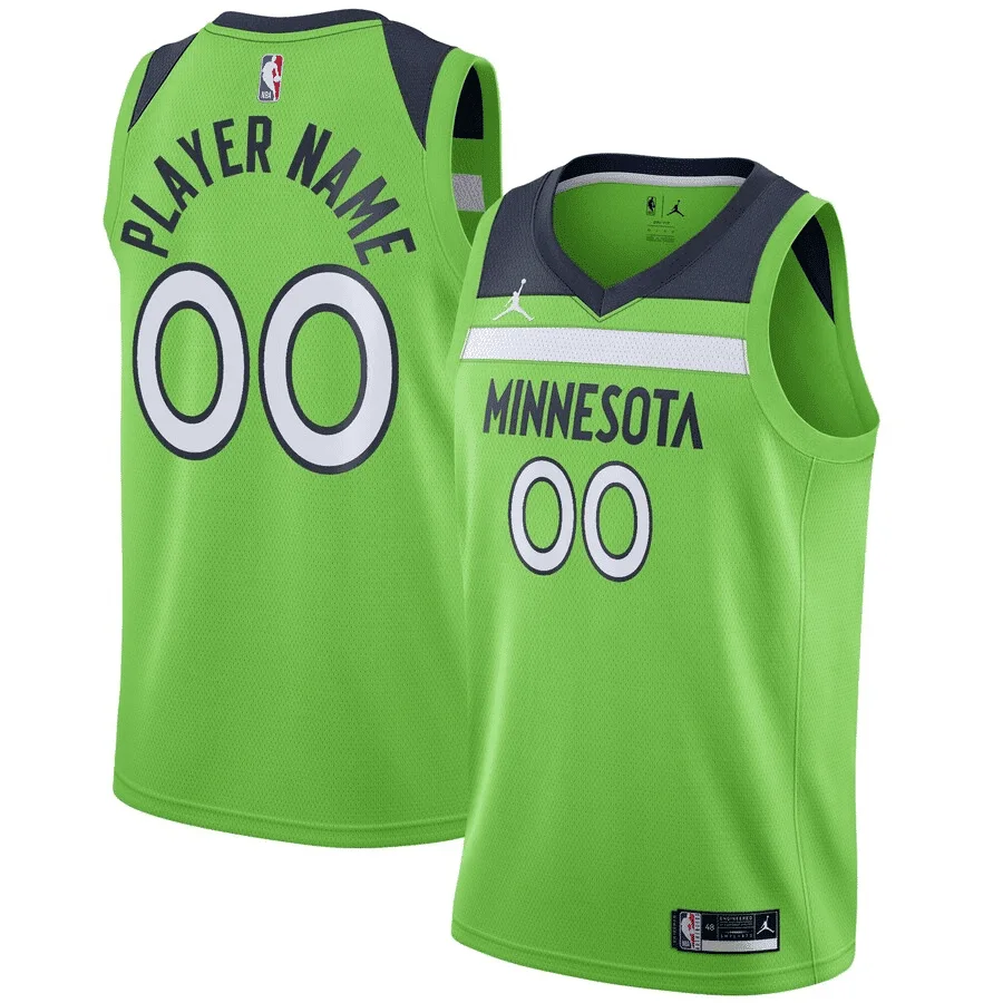 Youth'sMinnesota Timberwolves 2020/2021 Custom Statet Edition Swingman Jersey  -