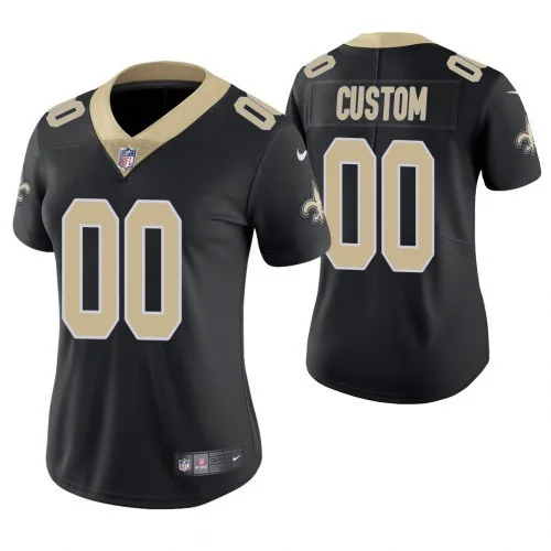 Saints Custom Jersey for Woman New Orleans Saints Black Game Customized Jersey -