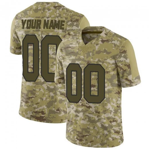 Saints Custom Jersey for Youth Custom New Orleans Saints 2018 Salute to Service Jersey - Limited Camo -