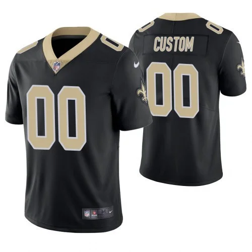 Saints Custom Jersey for Youth New Orleans Saints Vapor Untouchable Limited Black Customized Jersey -