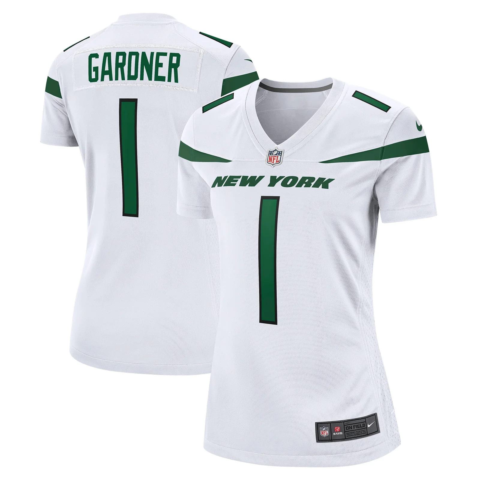 Ahmad Sauce Gardner New York Jets Woman's Game Jersey - White -