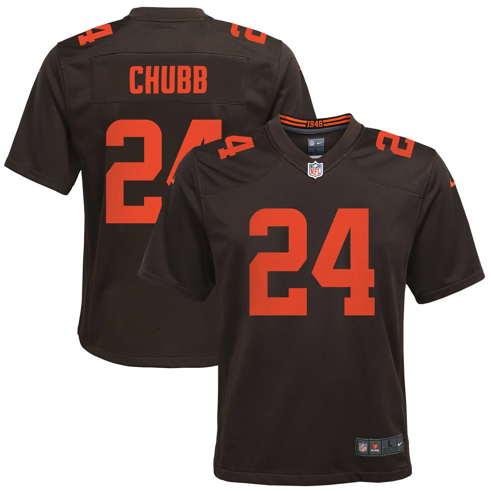 Nick Chubb Cleveland Browns Youth Alternate Game Jersey - Brown -