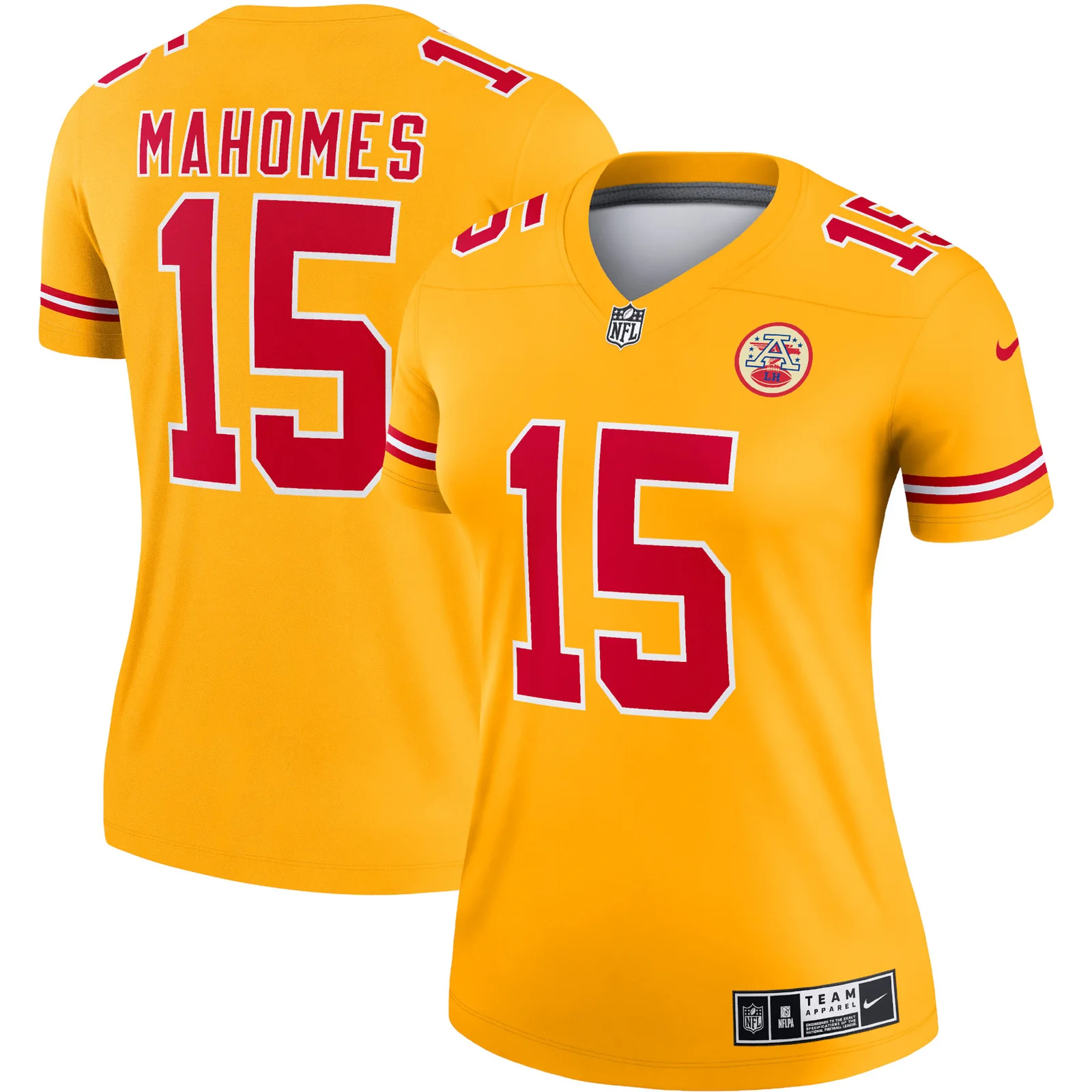 Patrick Mahomes Kansas City Chiefs Woman's Inverted Legend Jersey - Gold -