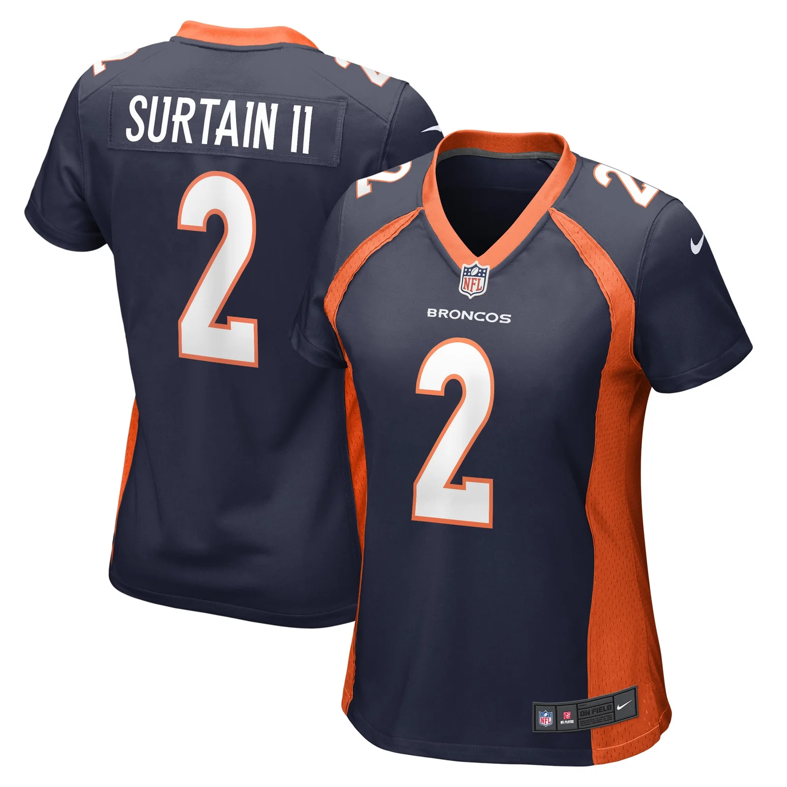 Patrick Surtain II Denver Broncos Woman's Home Game Player Jersey - Navy -