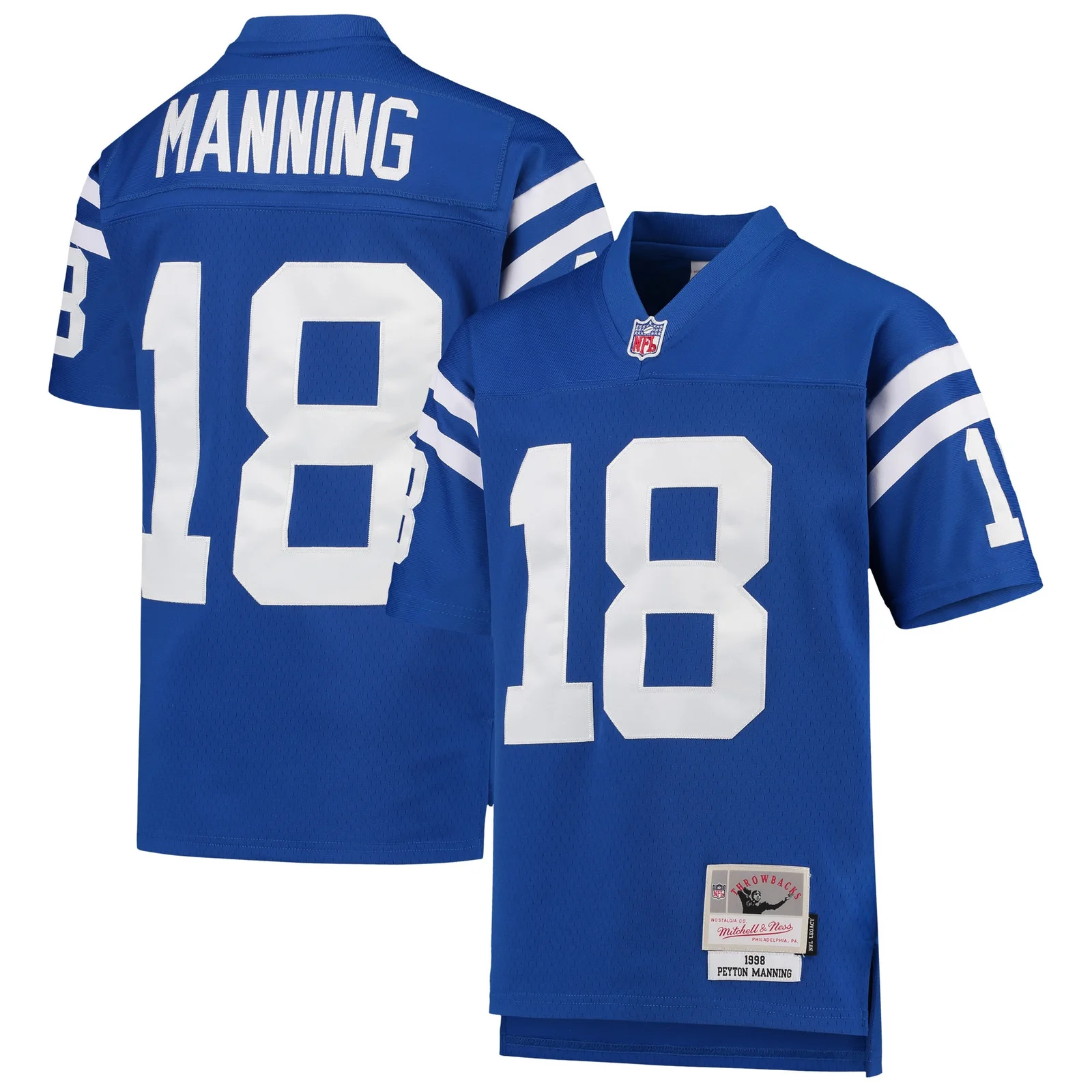 Peyton Manning Indianapolis Colts Mitchell &amp; Ness Youth 1998 Legacy Retired Player Jersey - Royal -