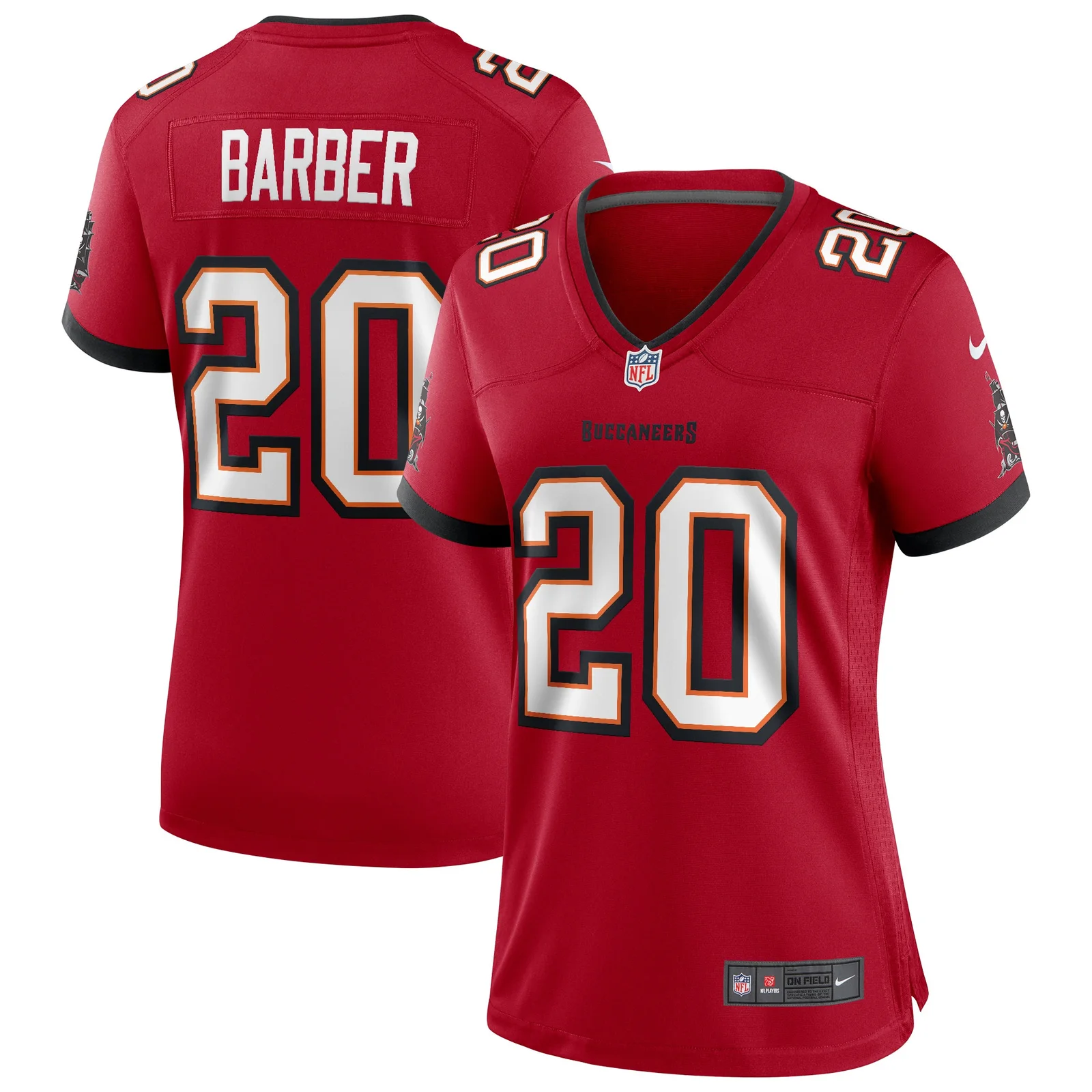 Ronde Barber Tampa Bay Buccaneers Woman's Game Retired Player Jersey - Red -