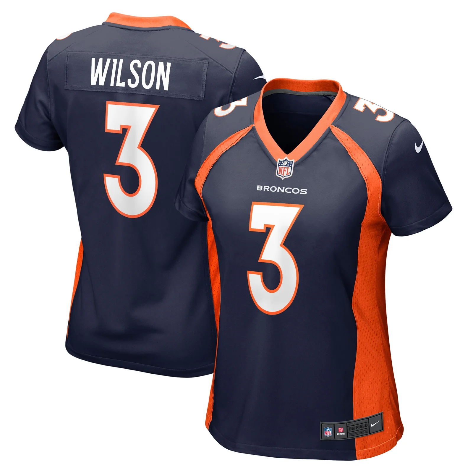 Russell Wilson Denver Broncos Woman's Alternate Game Jersey - Navy -