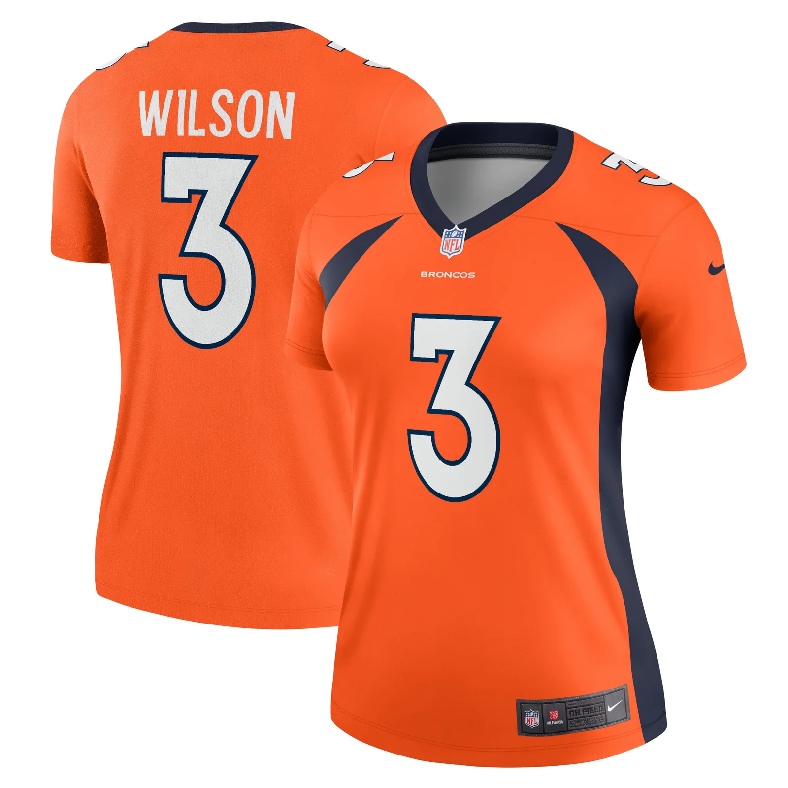 Russell Wilson Denver Broncos Woman's Alternate Legend Jersey - Orange -