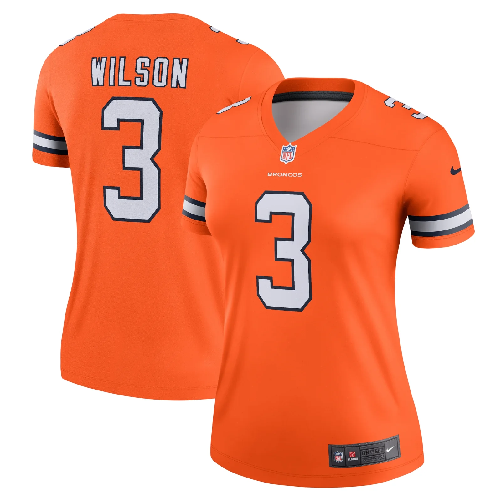 Russell Wilson Denver Broncos Woman's Team Alternate Legend Jersey - Orange -