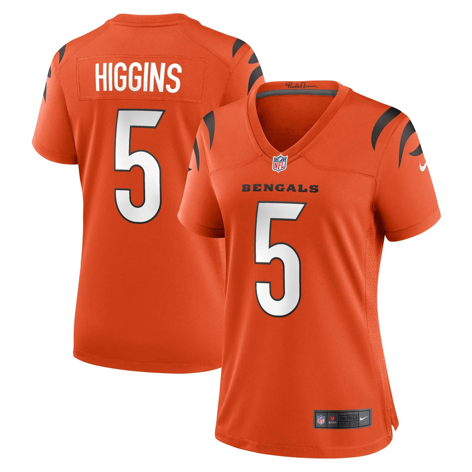 Tee Higgins Cincinnati Bengals Woman's Alternate Game Player Jersey - Orange -