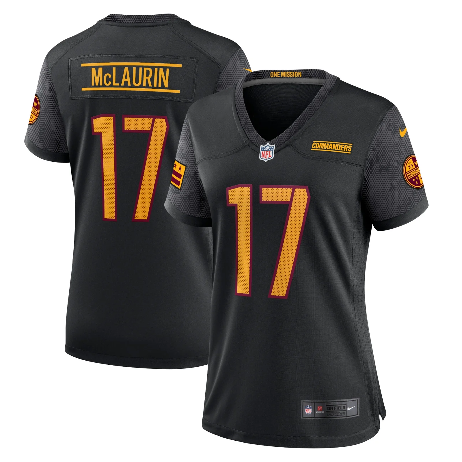 Terry McLaurin Washington Commanders Woman's Alternate Game Player Jersey - Black -