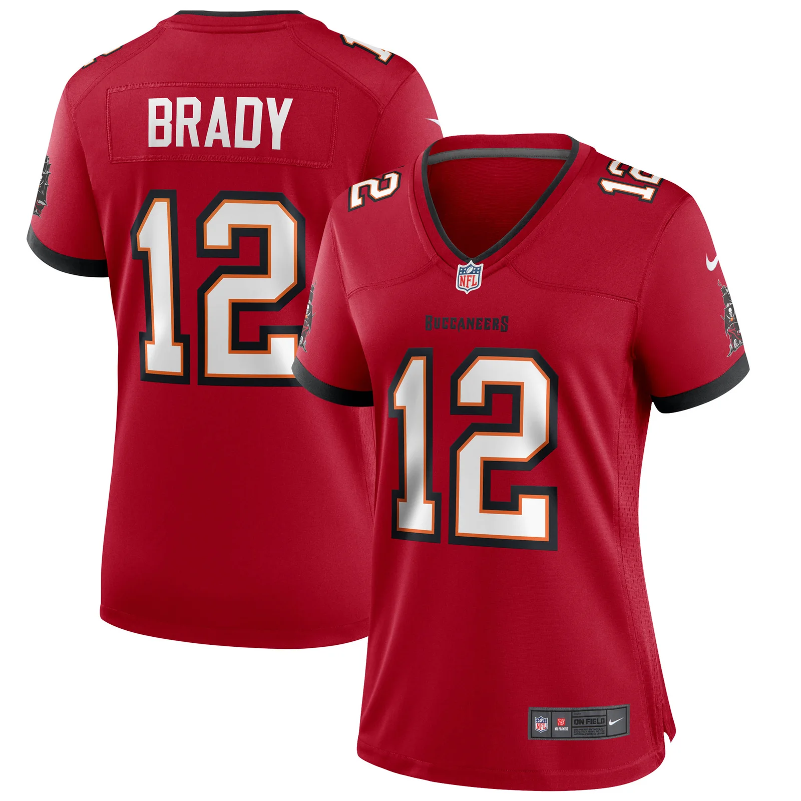 Tom Brady Tampa Bay Buccaneers Woman's Game Jersey - Red -