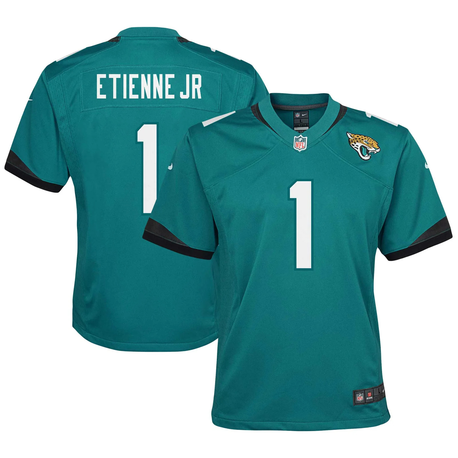 Travis Etienne Jacksonville Jaguars Youth Game Jersey - Teal -