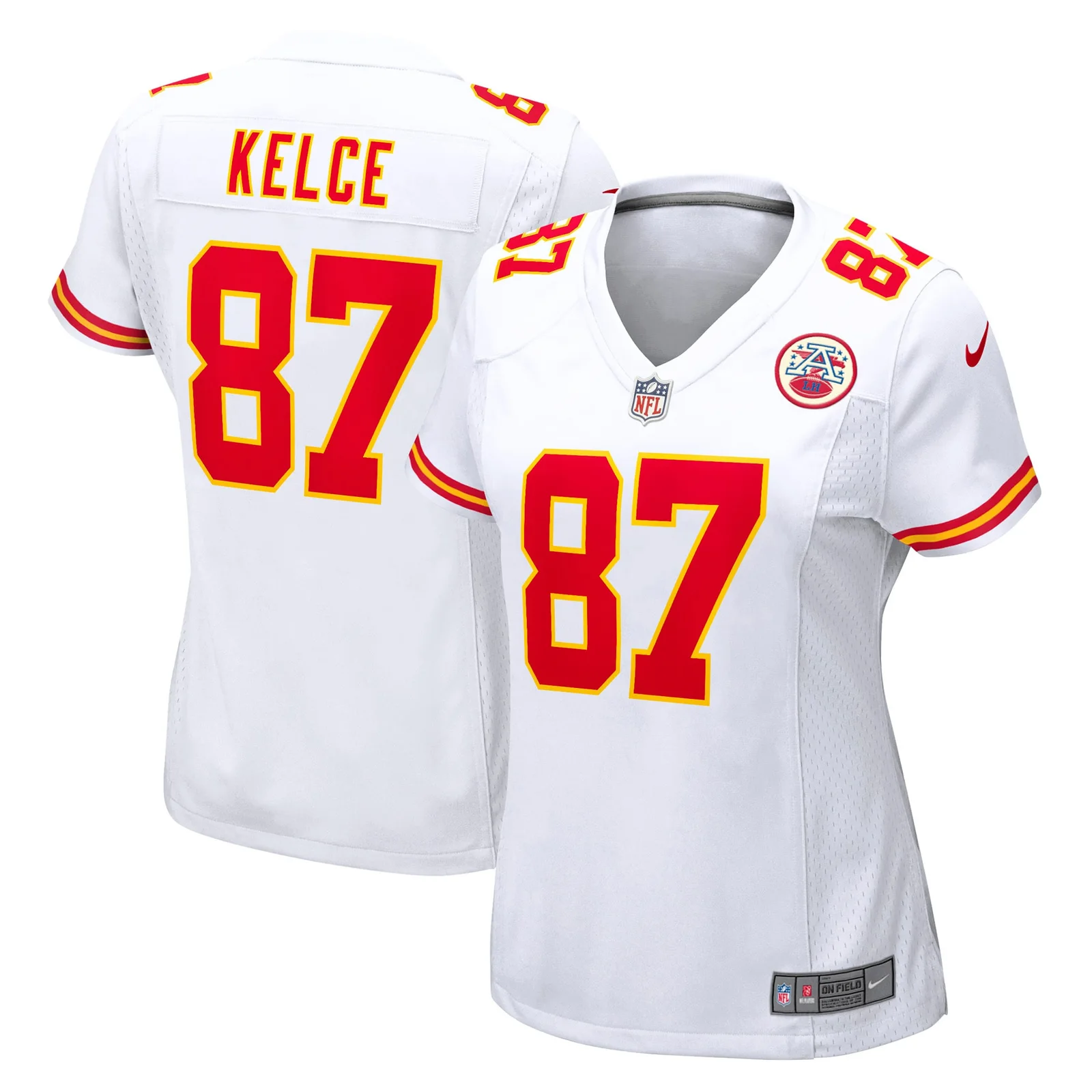 Travis Kelce Kansas City Chiefs Woman's Game Jersey - White -