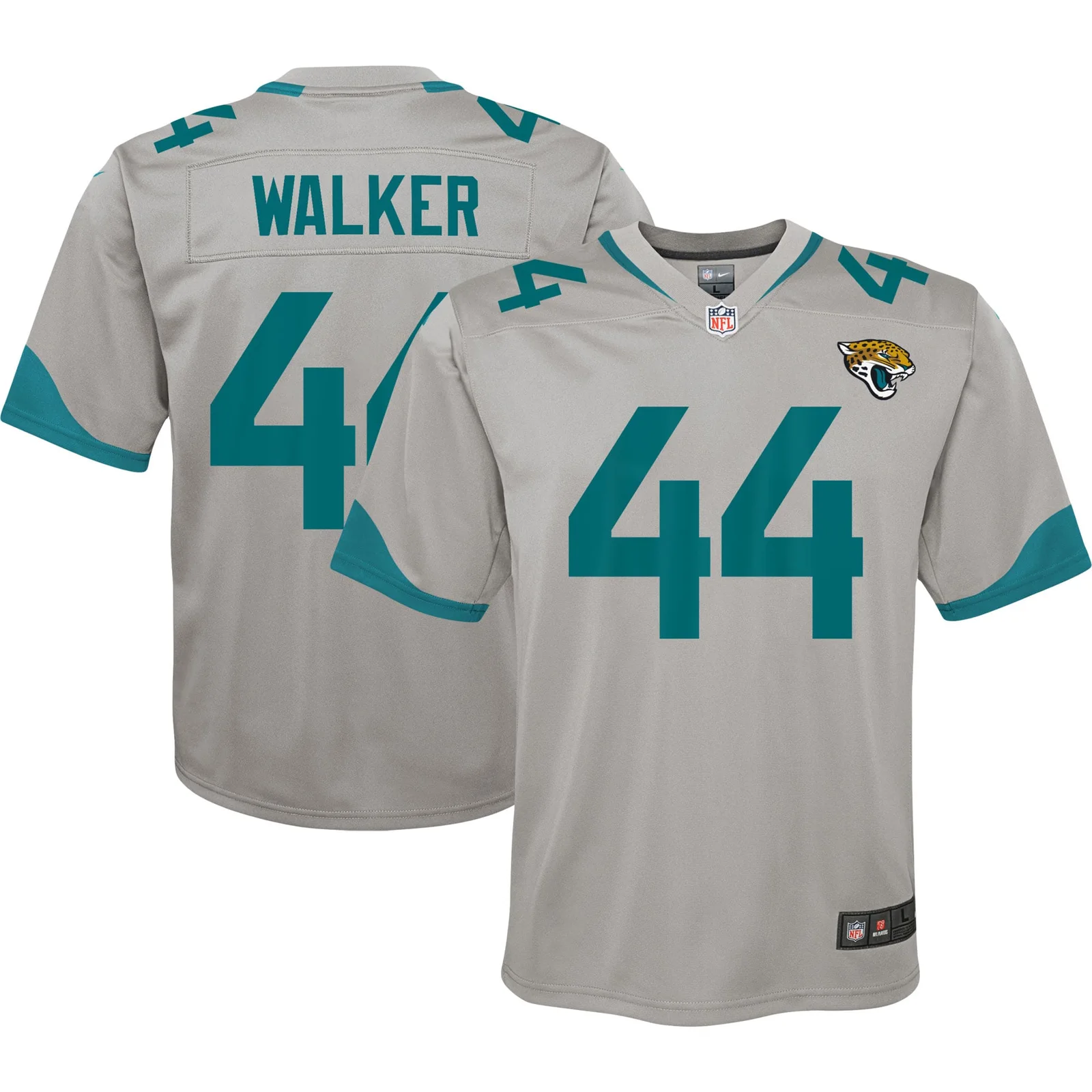 Travon Walker Jacksonville Jaguars Youth Inverted Game Jersey - Silver -