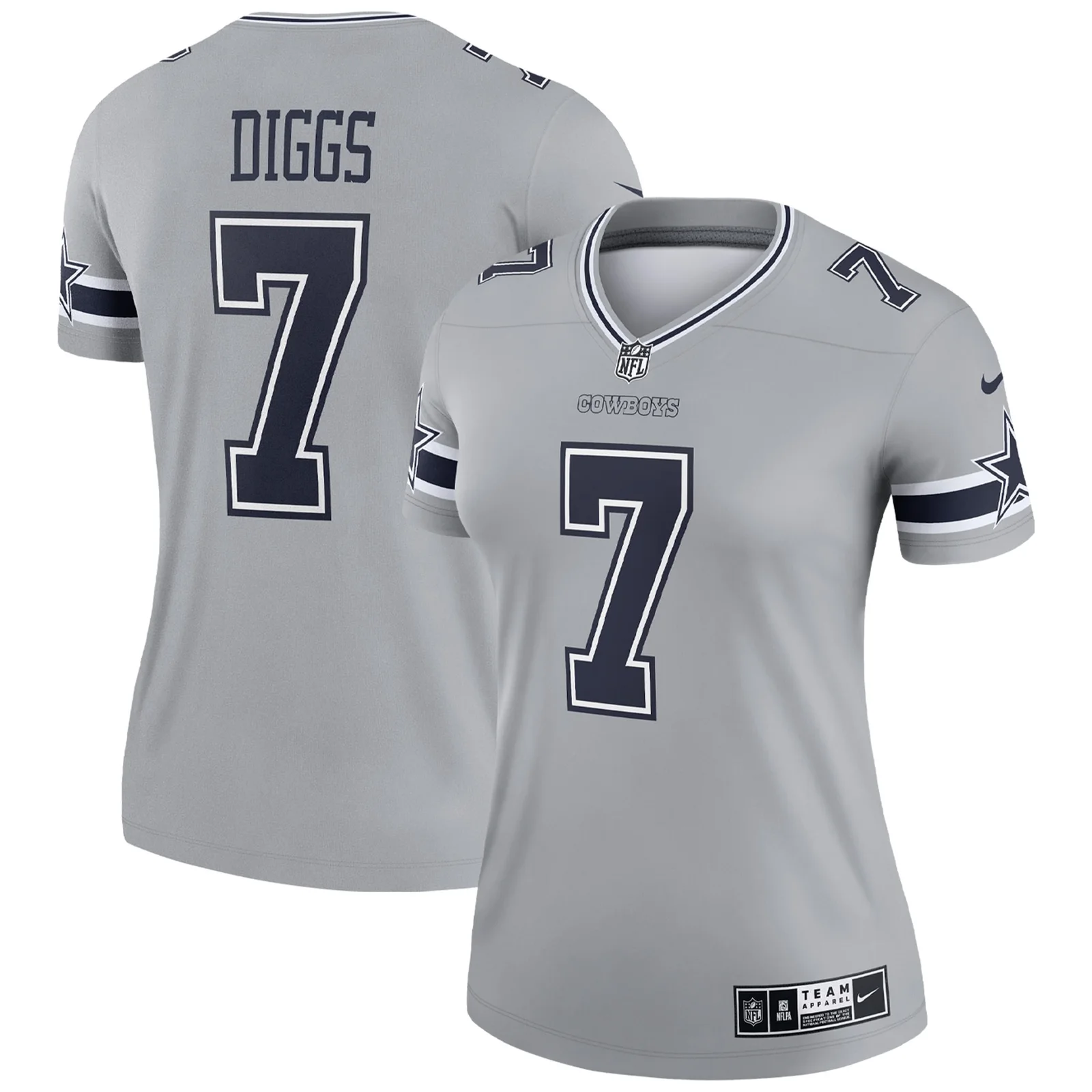 Trevon Diggs Dallas Cowboys Woman's Inverted Legend Jersey - Silver -