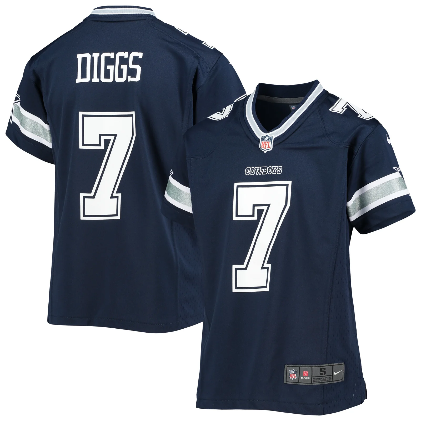 Trevon Diggs Dallas Cowboys Youth Game Jersey - Navy -