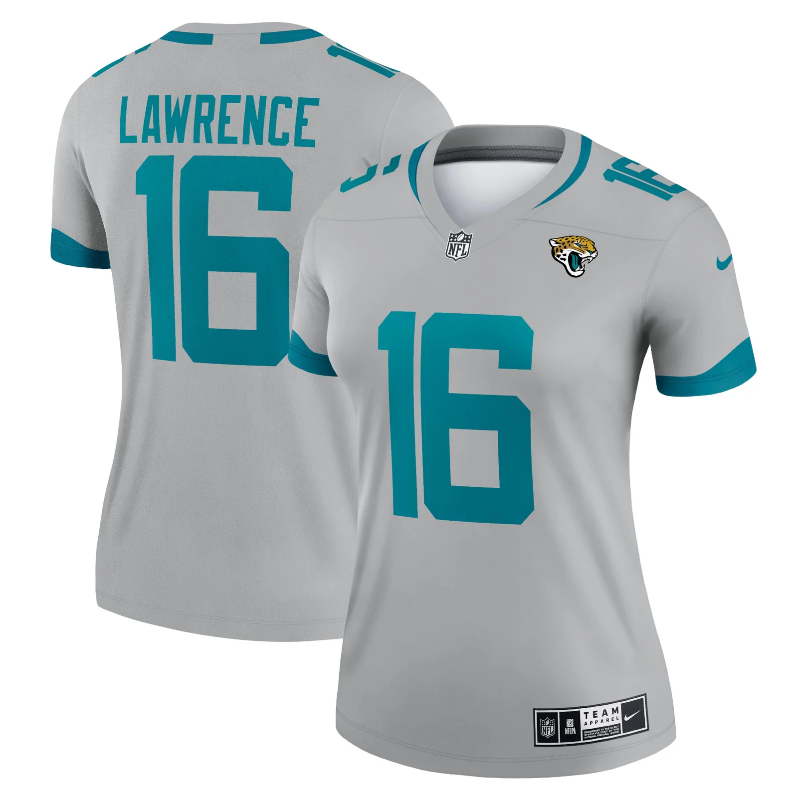 Trevor Lawrence Jacksonville Jaguars Woman's Inverted Legend Jersey - Silver -