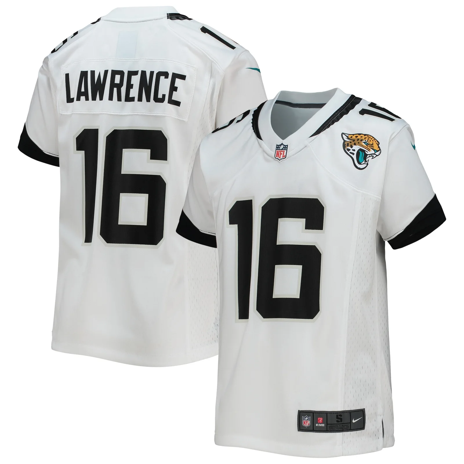 Trevor Lawrence Jacksonville Jaguars Youth Game Jersey - White -