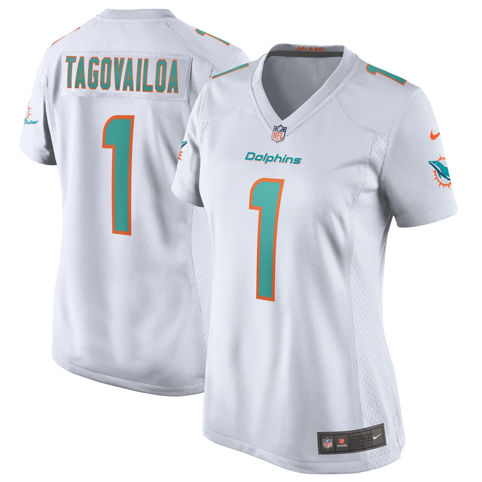 Tua Tagovailoa Miami Dolphins Woman's Game Jersey - White -