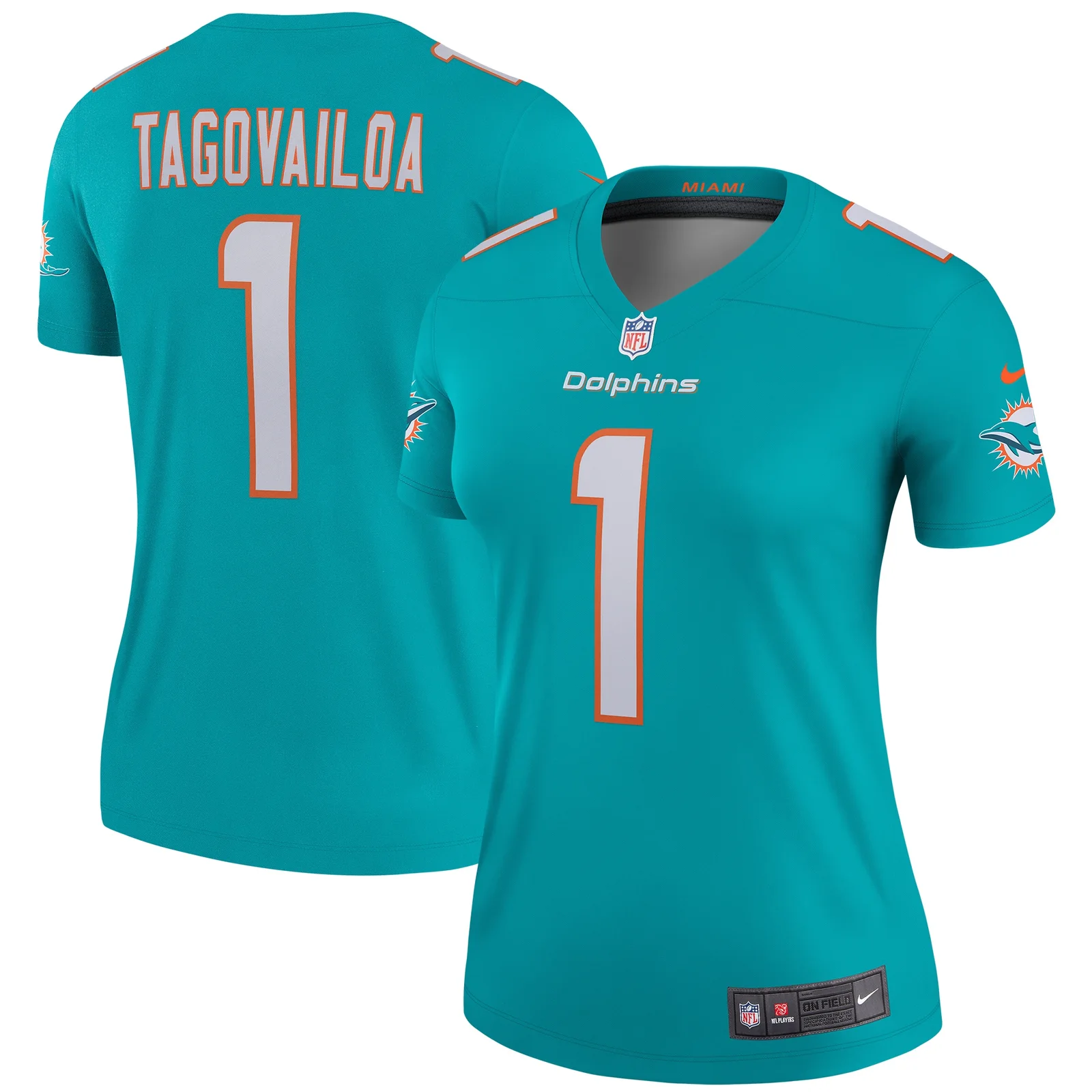 Tua Tagovailoa Miami Dolphins Woman's Legend Jersey - Aqua -