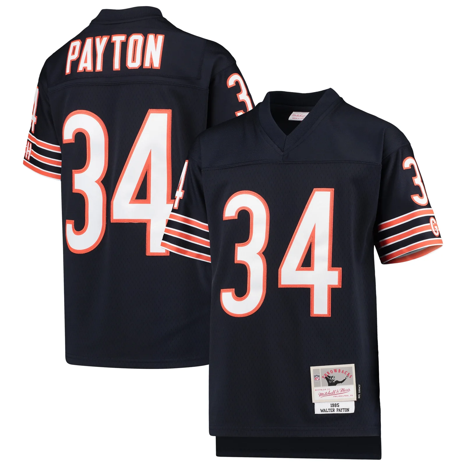 Walter Payton Chicago Bears Mitchell &amp; Ness Youth 1985 Legacy Retired Player Jersey - Navy -