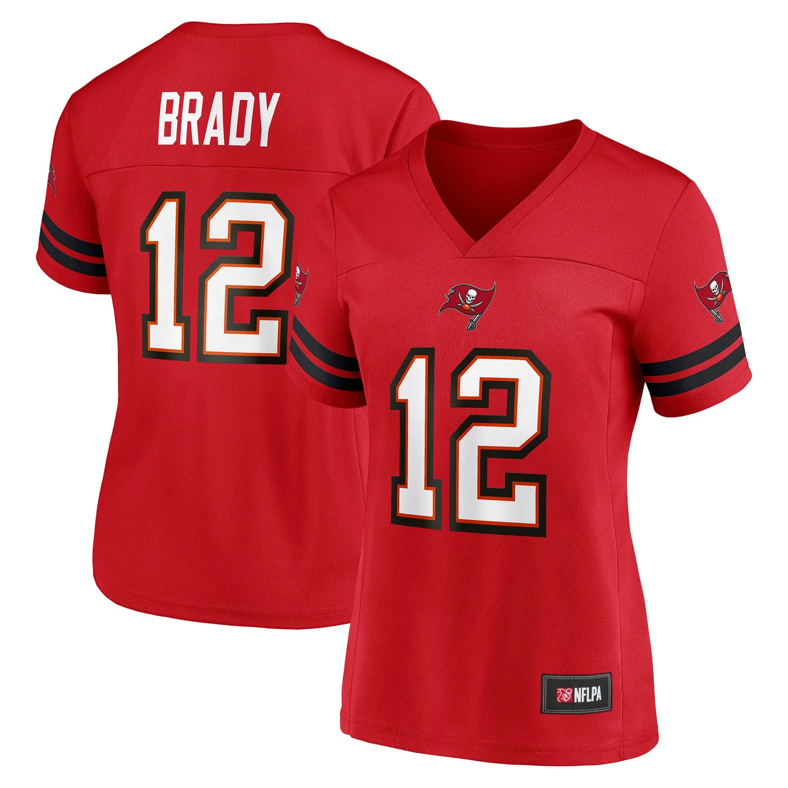 Woman's Tom Brady Red Tampa Bay Buccaneers Game Time Player Jersey -
