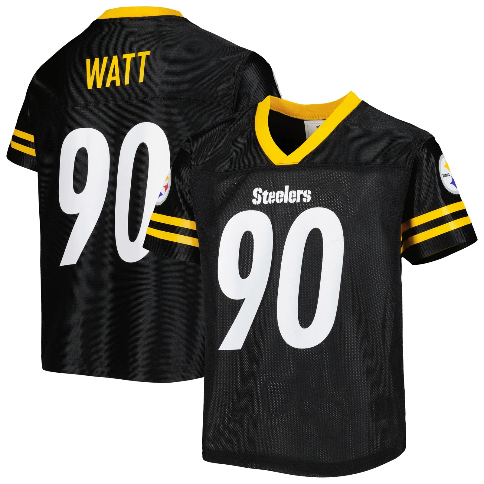 Youth T.J. Watt Black Pittsburgh Steelers Player Jersey -