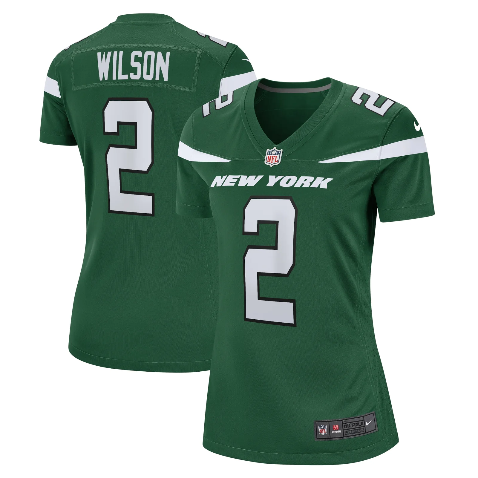 Zach Wilson New York Jets Woman's 2021 NFL Draft First Round Pick Game Jersey - Gotham Green -
