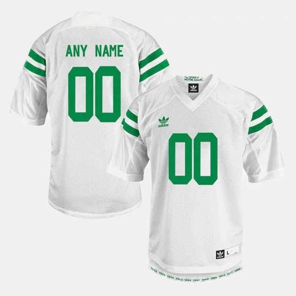 Youth's College Limited Football Notre Dame Fighting Irish Customized Jerseys White #00 -
