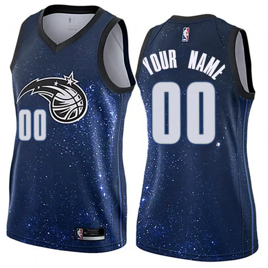 Woman's Custom Orlando Magic Swingman Blue Jersey - City Edition -