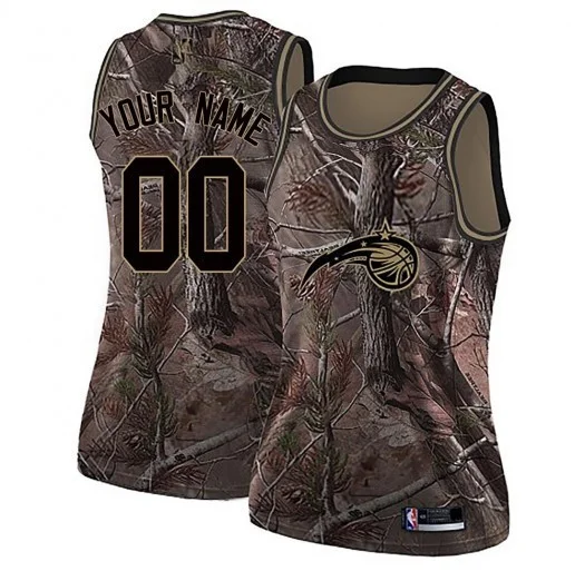 Woman's Custom Orlando Magic Swingman Camo Realtree Collection Jersey -