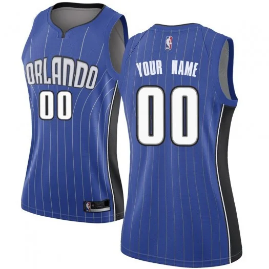 Woman's Custom Orlando Magic Swingman Royal Jersey - Icon Edition -