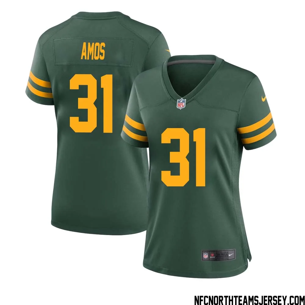 Adrian Amos No 31 Green Bay Packers Alternate Jersey Green Womens