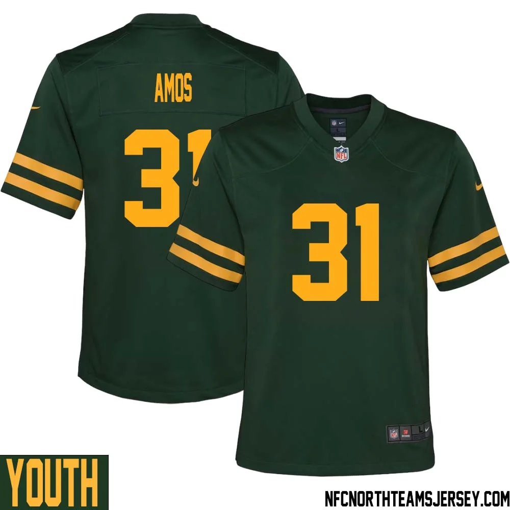 Adrian Amos No 31 Green Bay Packers Alternate Jersey Green Youth 1