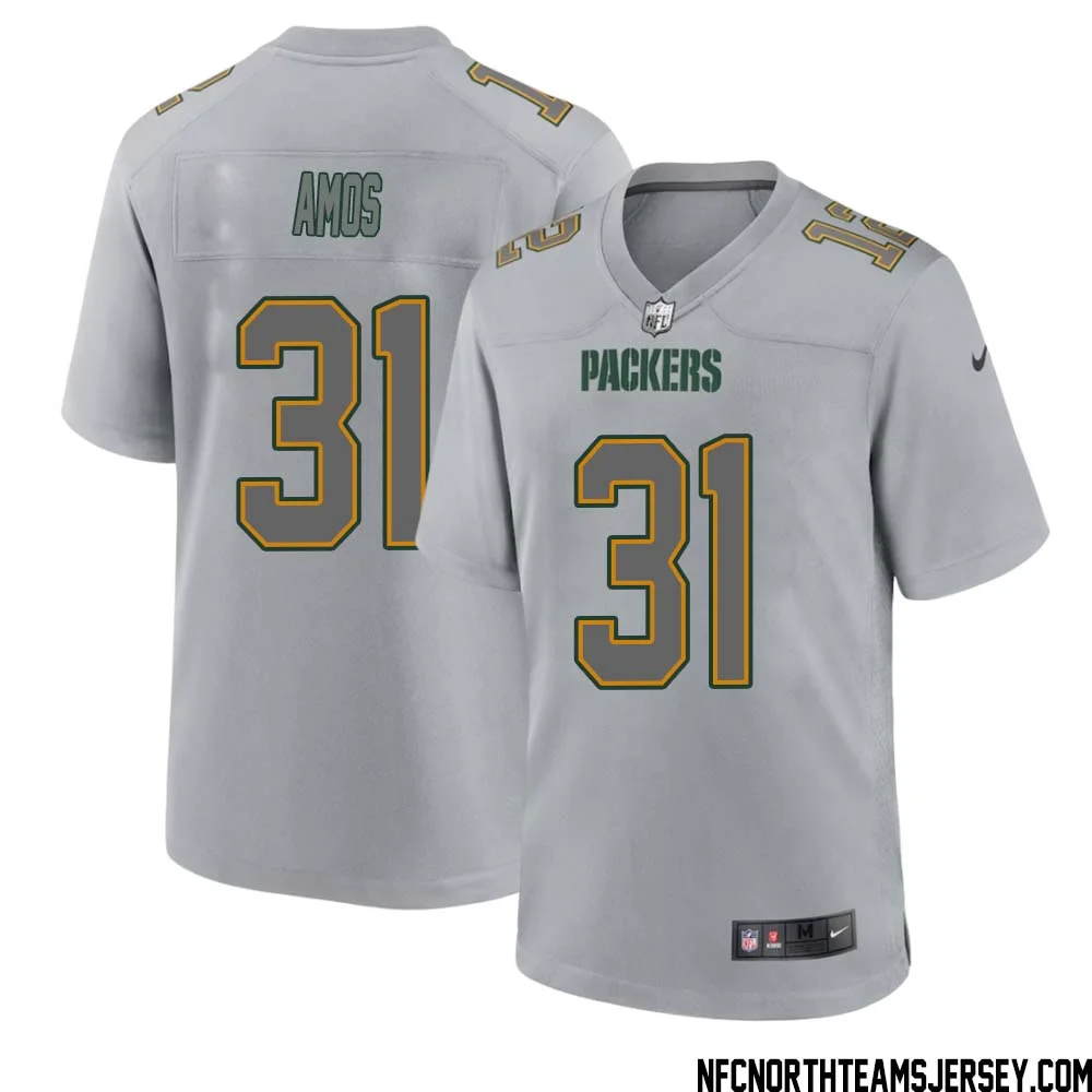 Adrian Amos No 31 Green Bay Packers Atmosphere Jersey Grey Mens