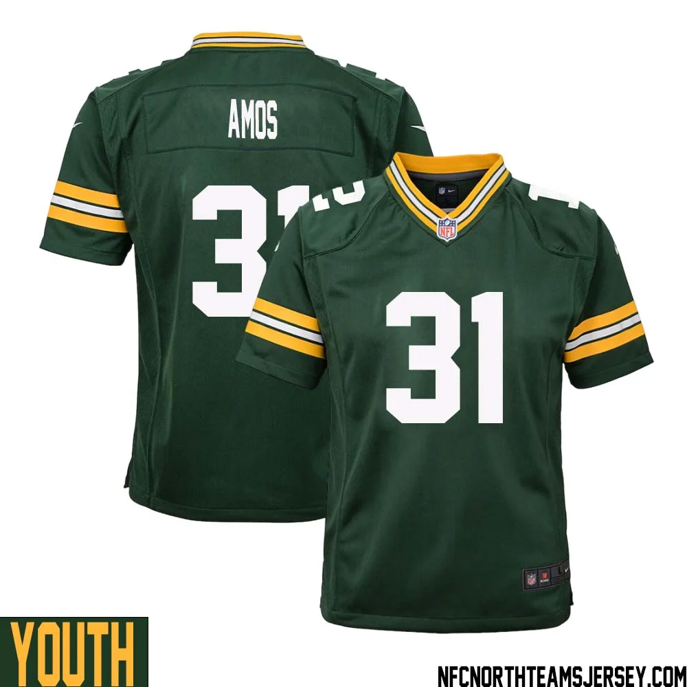 Adrian Amos No 31 Green Bay Packers Home Game Jersey Youth