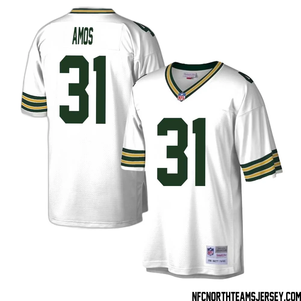 Adrian Amos No 31 Green Bay Packers Mitchell Ness Legacy Replica Jersey White 1