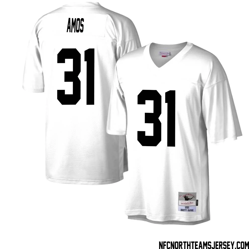 Adrian Amos No 31 Green Bay Packers Mitchell Ness Legacy Replica Jersey White