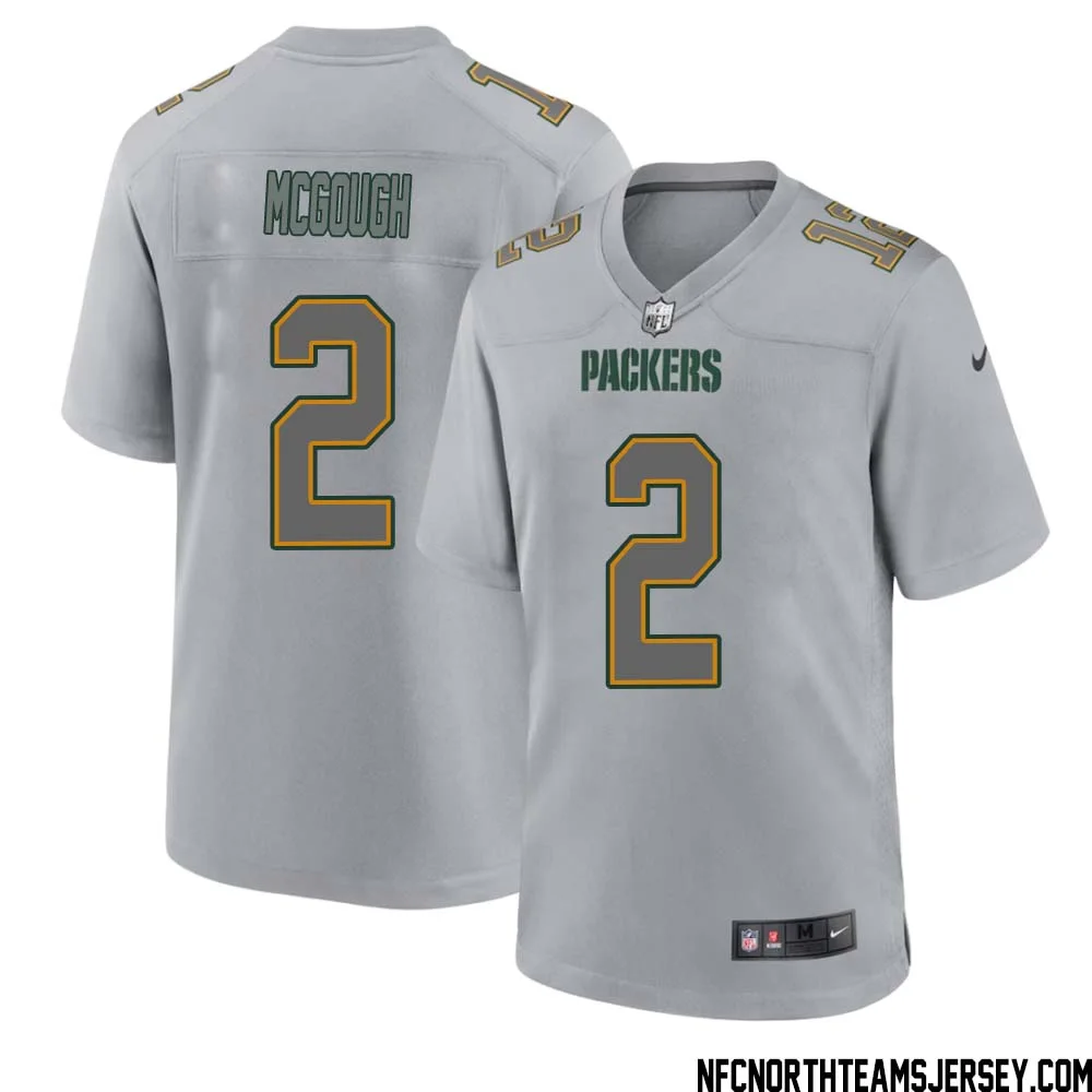 Alex McGough No 2 Green Bay Packers Atmosphere Jersey Grey Mens 1
